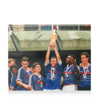 Icons Zinedine Zidane gesigneerde Frankrijk foto 1998