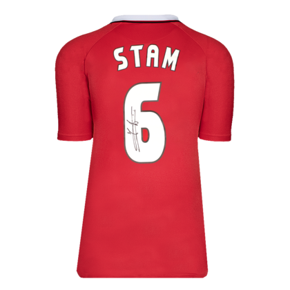 Jaap Stam gesigneerd Manchester United shirt 1999