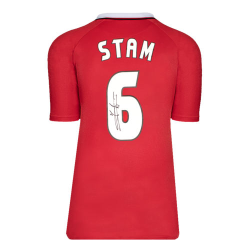 Icons Jaap Stam gesigneerd Manchester United shirt 1999