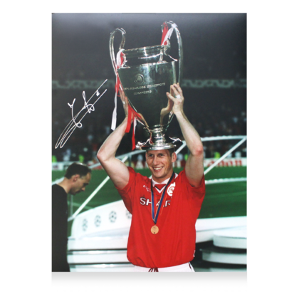 Jaap Stam gesigneerde Manchester United foto