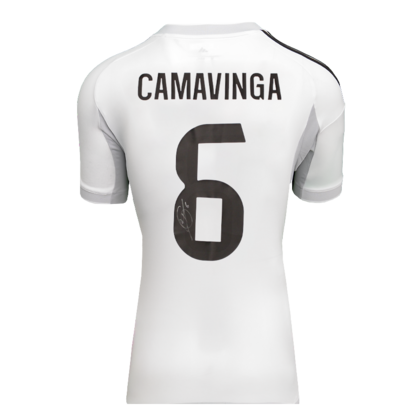 Eduardo Camavinga gesigneerd Real Madrid CF shirt 2025-26