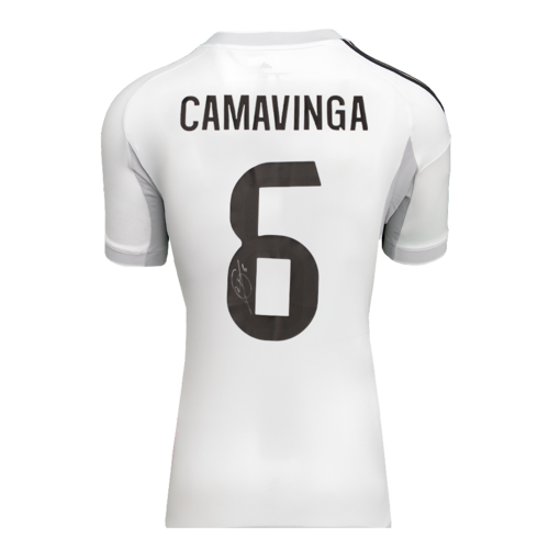 Icons Eduardo Camavinga gesigneerd Real Madrid CF shirt 2025-26