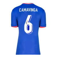 Icons Eduardo Camavinga gesigneerd Frankrijk shirt 2024