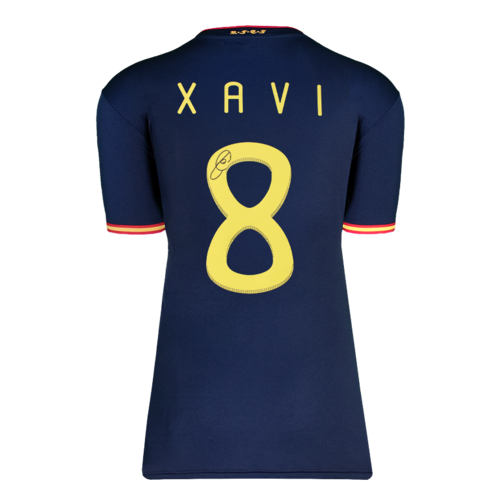 Icons Xavi gesigneerd Spanje shirt 2010