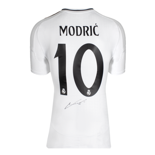 Icons Luka Modric gesigneerd Real Madrid CF shirt 2024-25