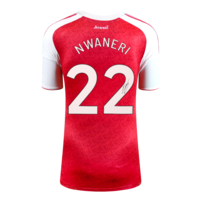 Icons Ethan Nwaneri gesigneerd Arsenal shirt 2025-26