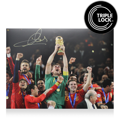 Icons Iker Casillas gesigneerde Spanje foto 2010