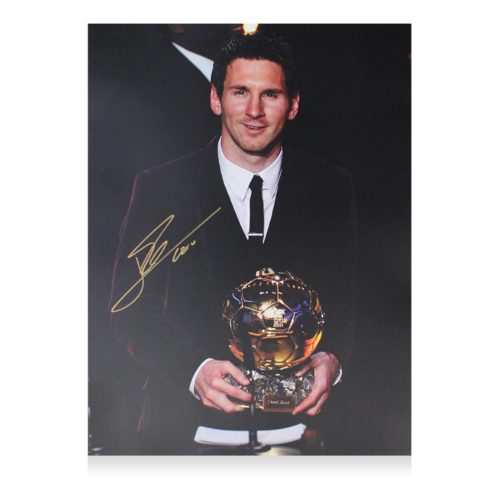 Icons Lionel Messi gesigneerde FC Barcelona foto 2011