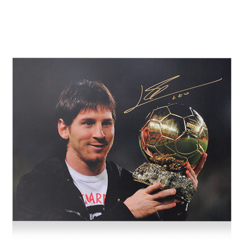 Icons Lionel Messi gesigneerde FC Barcelona foto 2010
