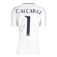 Icons Carlos Alcaraz gesigneerd Real Madrid shirt 2024-25