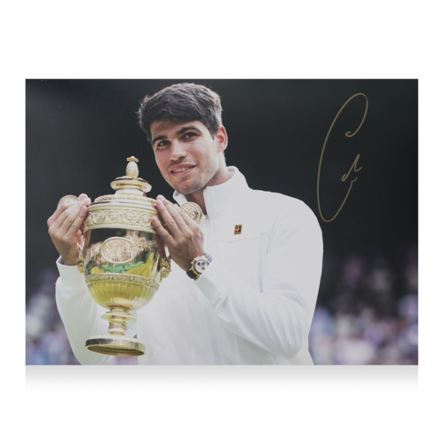 Icons Carlos Alcaraz gesigneerde foto 2024