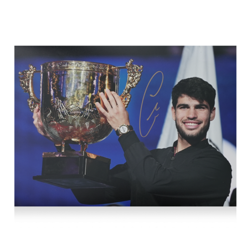 Icons Carlos Alcaraz gesigneerde foto 2024