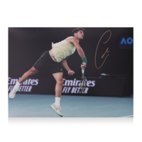 Icons Carlos Alcaraz gesigneerde foto 2024