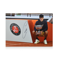 Icons Carlos Alcaraz gesigneerde foto 2024