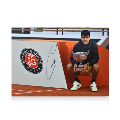 Carlos Alcaraz gesigneerde foto 2024