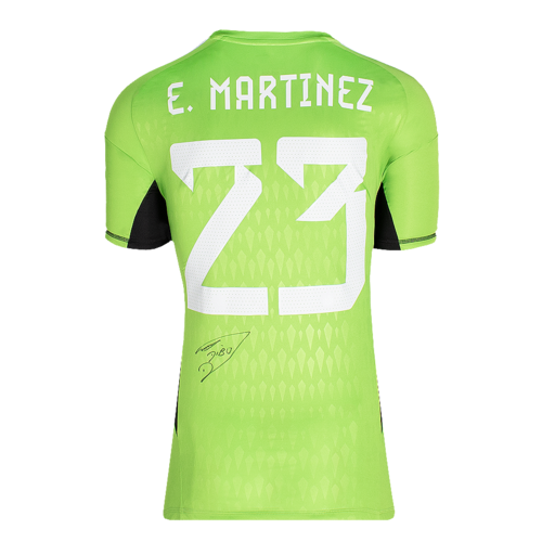 Icons Emiliano Martinez gesigneerd Argentinië shirt 2022
