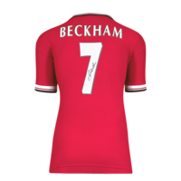 Icons David Beckham gesigneerd Manchester United shirt 1999
