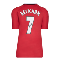 Icons David Beckham gesigneerd Manchester United shirt 1999