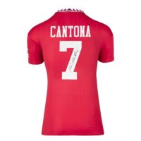Icons Eric Cantona gesigneerd Manchester United shirt