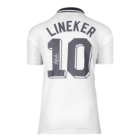 Icons Gary Lineker gesigneerd Tottenham Hotspur shirt 1991