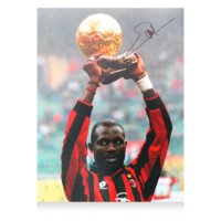 Icons George Weah gesigneerde AC Milan foto 1995