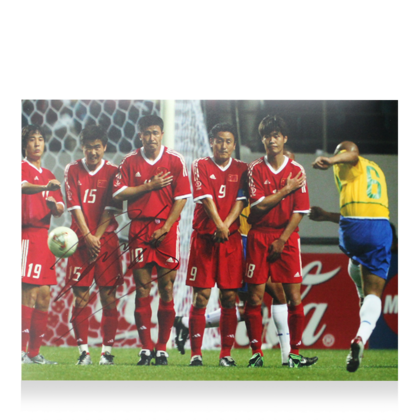 Roberto Carlos gesigneerde Brazilië foto 2002