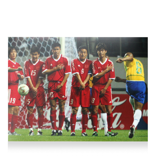 Icons Roberto Carlos gesigneerde Brazilië foto 2002