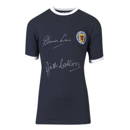 Denis Law gesigneerd Schotland shirt 1967
