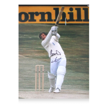 Ian Botham gesigneerde Engeland foto