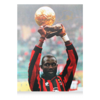 Icons George Weah gesigneerde AC Milan foto 1995