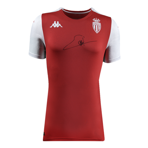 Icons George Weah gesigneerd AS Monaco shirt