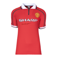 Icons Alex Ferguson gesigneerd Manchester United shirt 1999