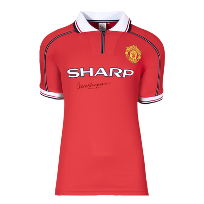 Alex Ferguson gesigneerd Manchester United shirt 1999