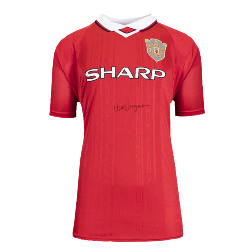 Icons Alex Ferguson gesigneerd Manchester United shirt 1999