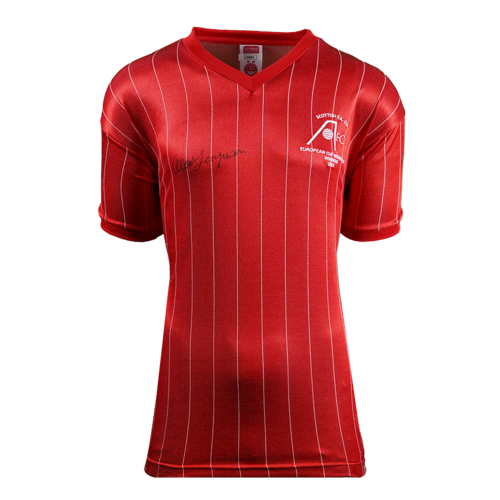 Icons Alex Ferguson gesigneerd Aberdeen shirt 1983