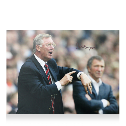 Alex Ferguson gesigneerde Manchester United foto