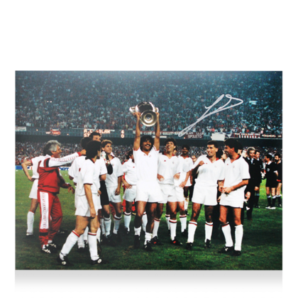 Ruud Gullit gesigneerde AC Milan foto 1989