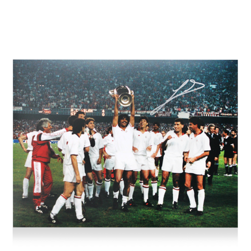 Icons Ruud Gullit gesigneerde AC Milan foto 1989