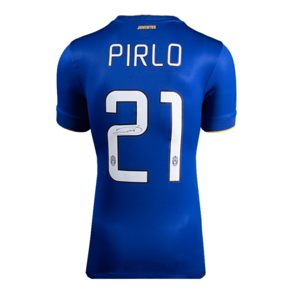 Andrea Pirlo gesigneerd Juventus shirt 2014-15