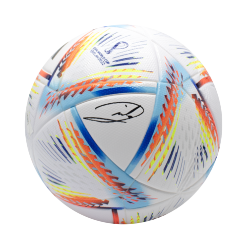 Icons Andrea Pirlo gesigneerde voetbal