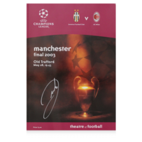 Icons Andrea Pirlo gesigneerd AC Milan programmaboekje 2003