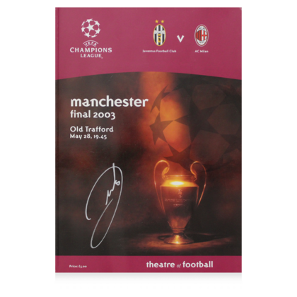 Andrea Pirlo gesigneerd AC Milan programmaboekje 2003