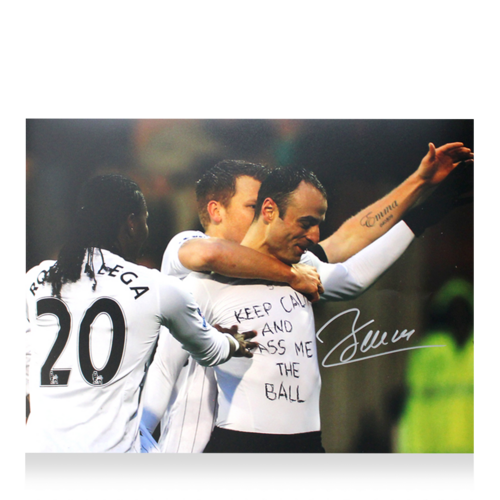 Icons Dimitar Berbatov gesigneerde Fulham foto