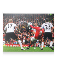 Icons Dimitar Berbatov gesigneerde Manchester United foto