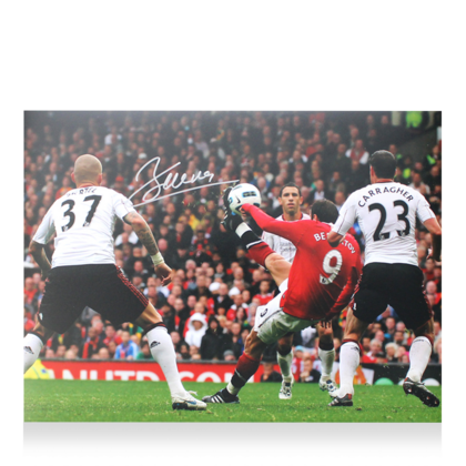 Dimitar Berbatov gesigneerde Manchester United foto