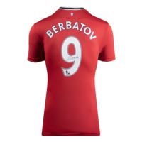 Icons Dimitar Berbatov gesigneerd Manchester United shirt 2011-12