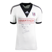 Icons Dimitar Berbatov gesigneerd Fulham shirt 2013-14