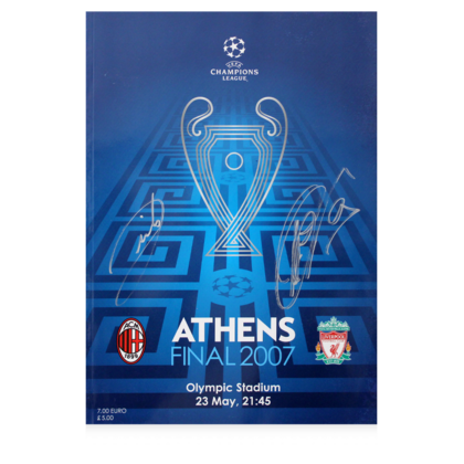 Filippo Inzaghi gesigneerd AC Milan programmaboekje 2007