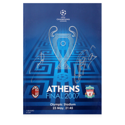 Icons Filippo Inzaghi gesigneerd AC Milan programmaboekje 2007