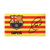 Icons Xavi gesigneerde FC Barcelona aanvoerdersband